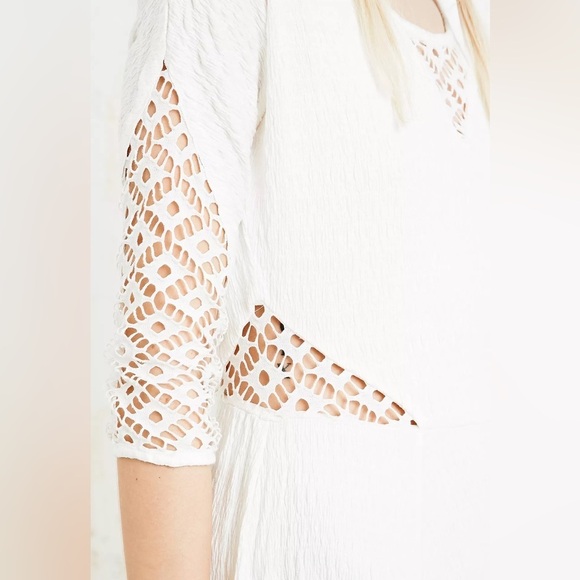 Free People Dress To the Point Lace Dress - White - Medium - Picture 7 of 7